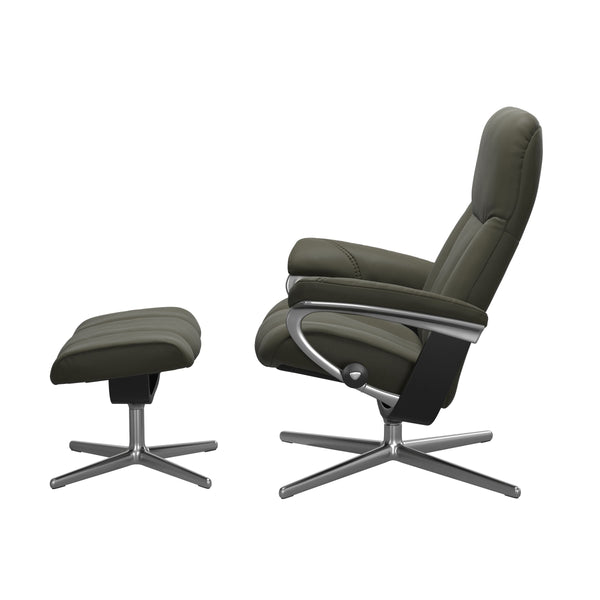 Stressless® Consul Cross met voetenbank - Altijdlekkerzitten