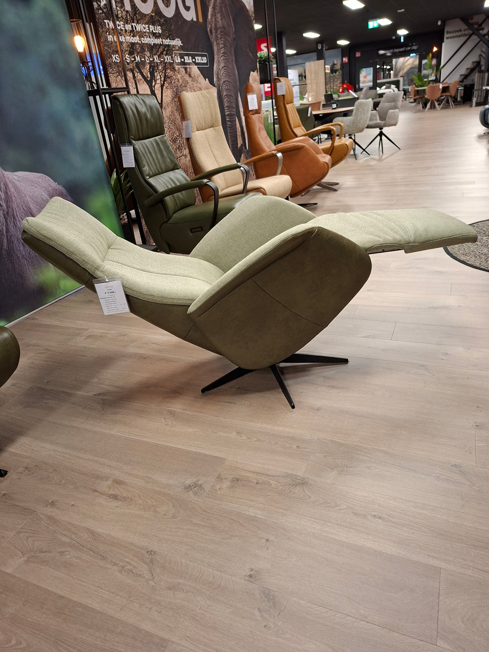 Showroommodel Twice Twice Jupiter relaxfauteuil - 3 motorig - Maat L