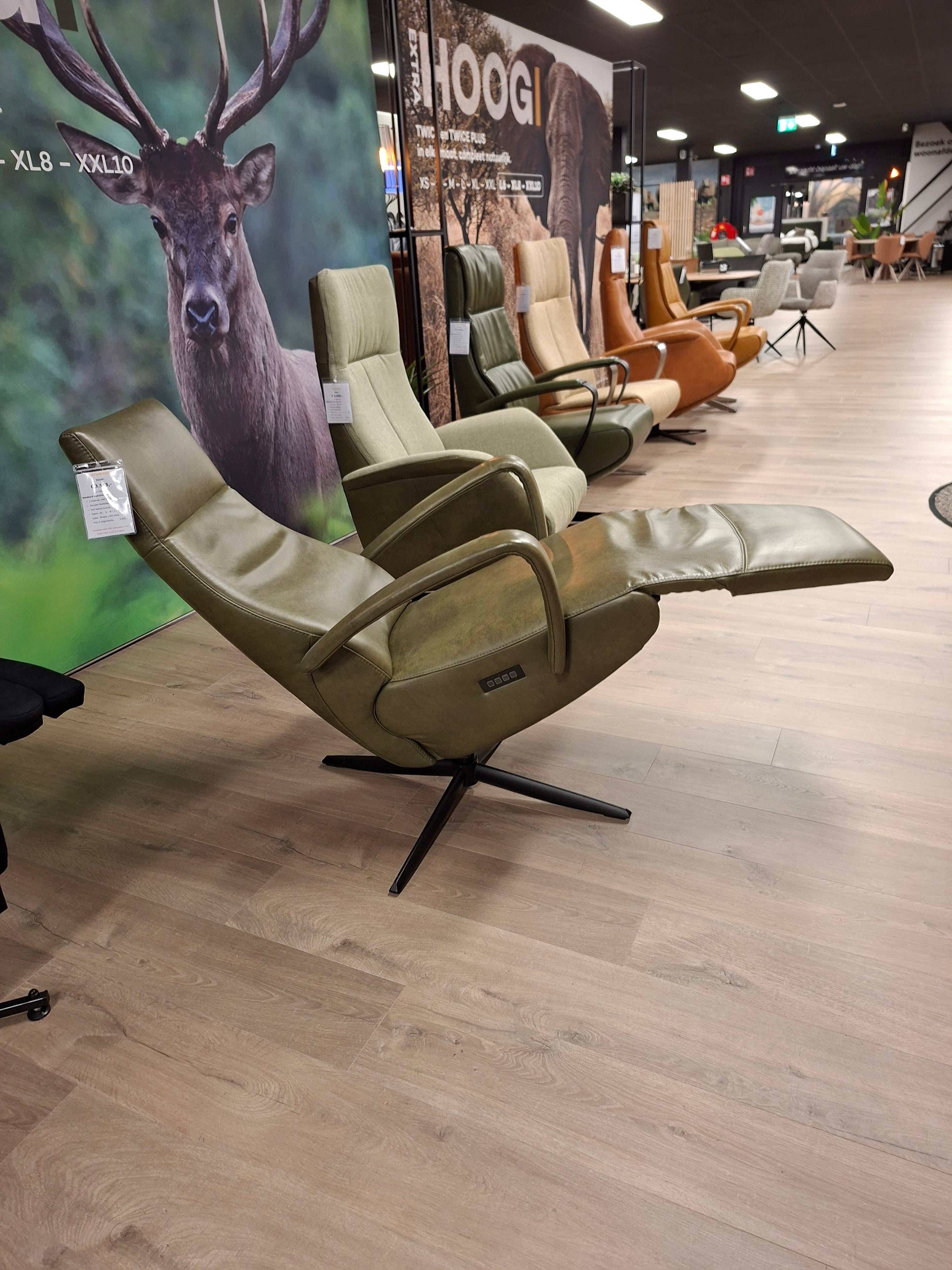 Showroommodel Twice Saturnus relaxfauteuil - 3 motorig - Maat XL