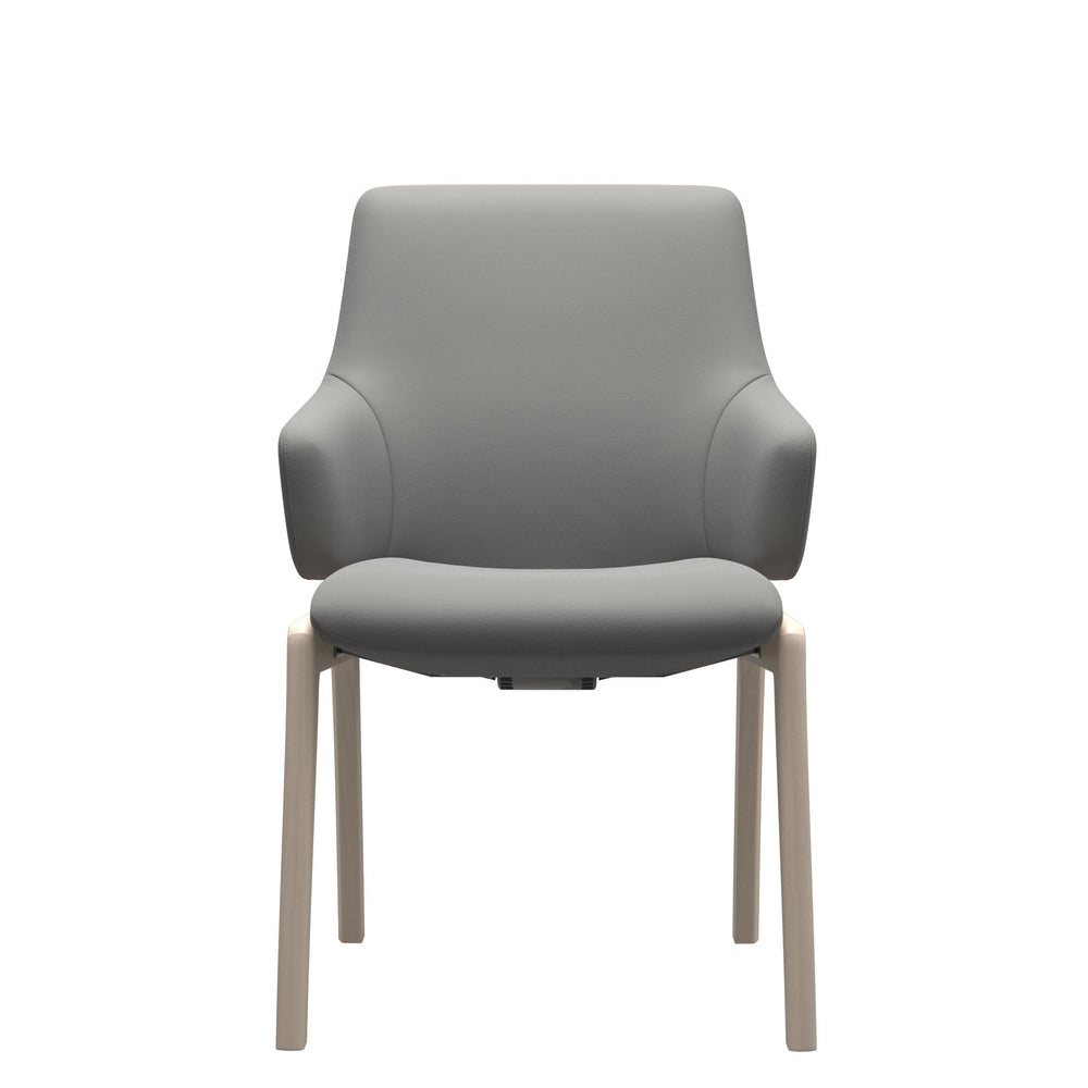 Stressless Laurel low with arms D100 - Leder Paloma Silver Grey - Altijdlekkerzitten