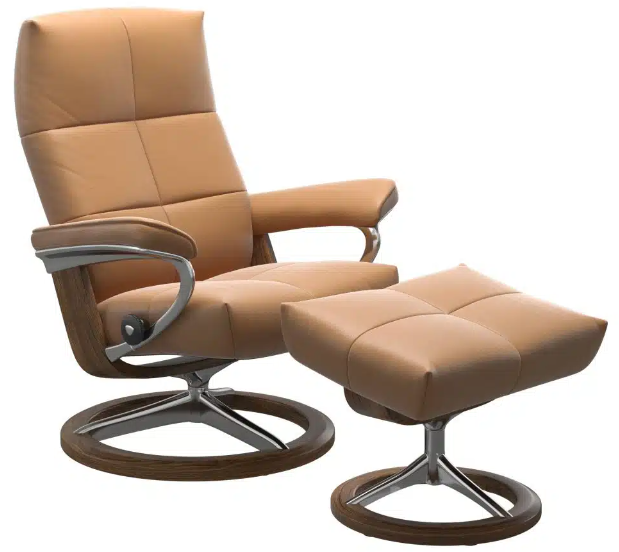 Relaxfauteuil David Signature met voetenbank | Stressless
