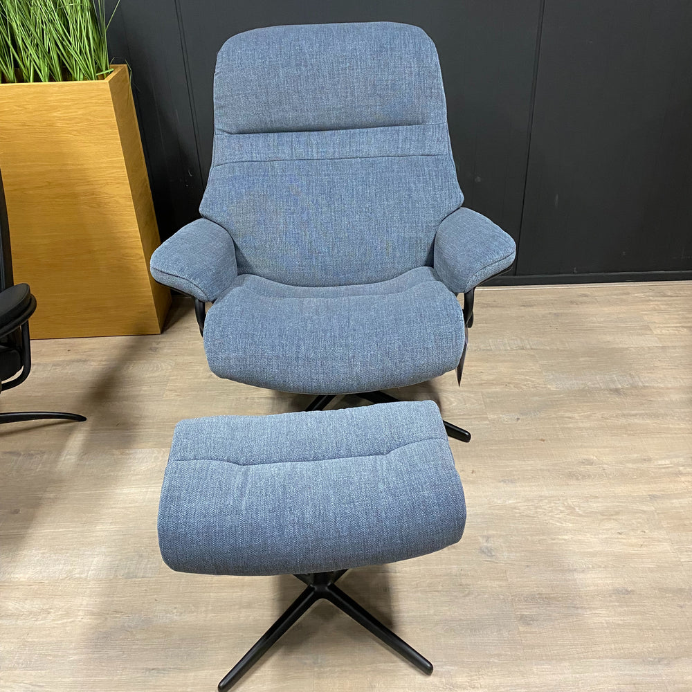 Showroommodel - Stressless Sunrise L relaxfauteuil - Met hocker