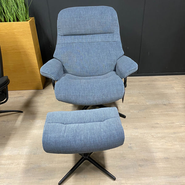 Showroommodel - Stressless Sunrise L relaxfauteuil - Met hocker