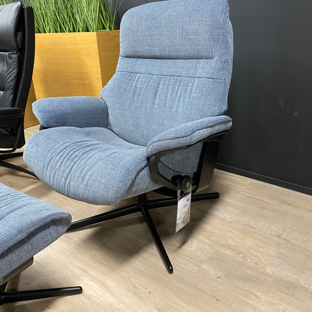 Showroommodel - Stressless Sunrise L relaxfauteuil - Met hocker