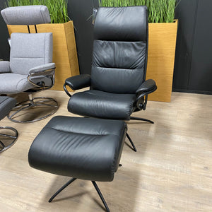 Showroommodel - Stressless Tokyo relaxfauteuil met hoge rug - met hocker