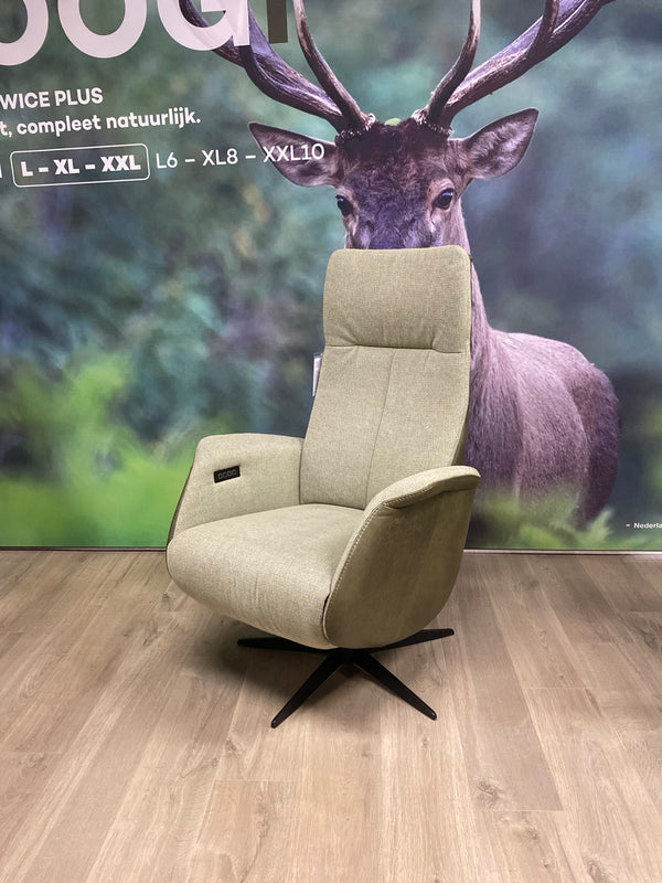 Showroommodel Twice Twice Jupiter relaxfauteuil - 3 motorig - Maat L
