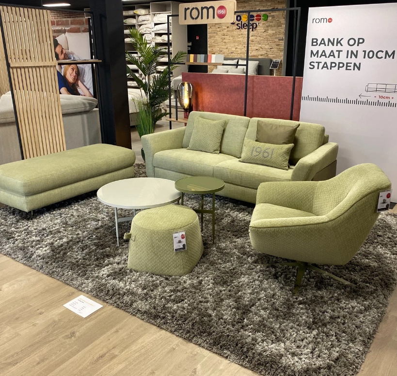 Showroommodel Complete zithoek ROM1961 Tamour