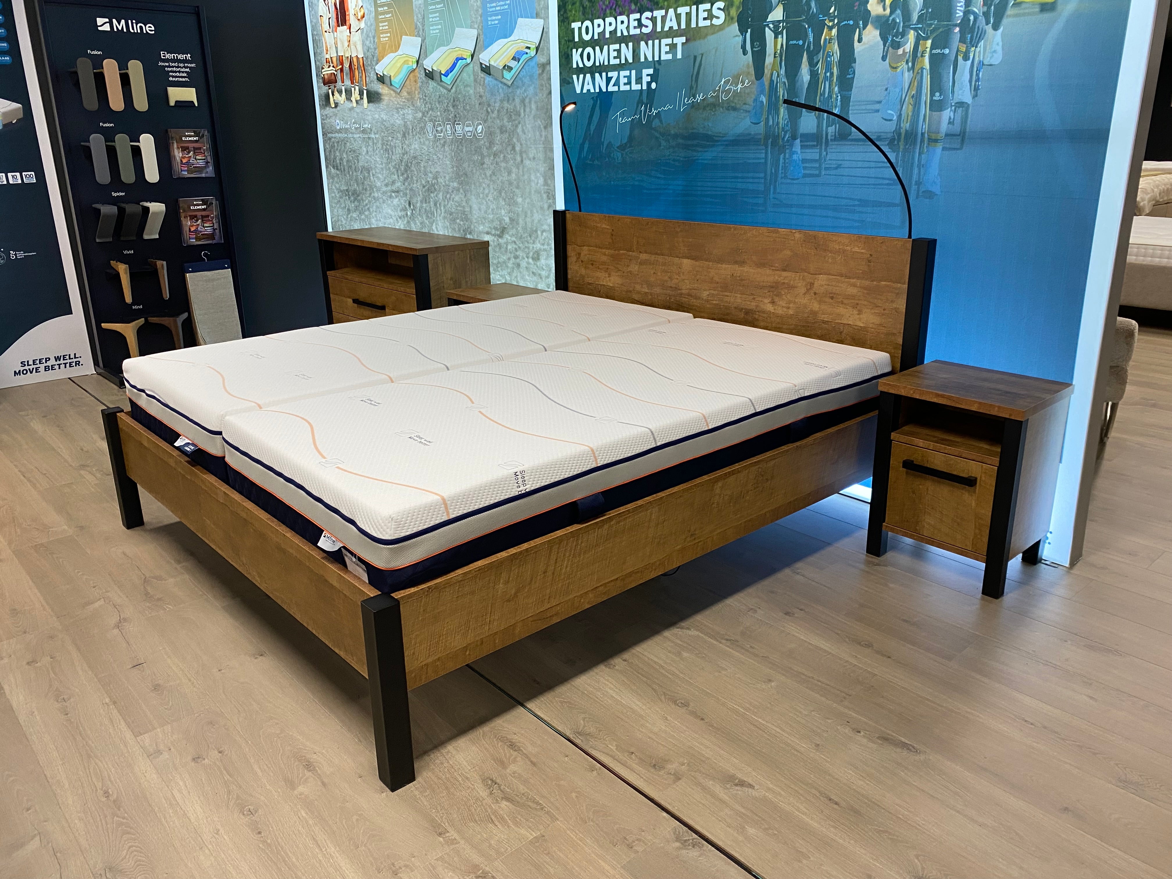 Ledikant Charles 180x200 incl. nachtkastjes en commode