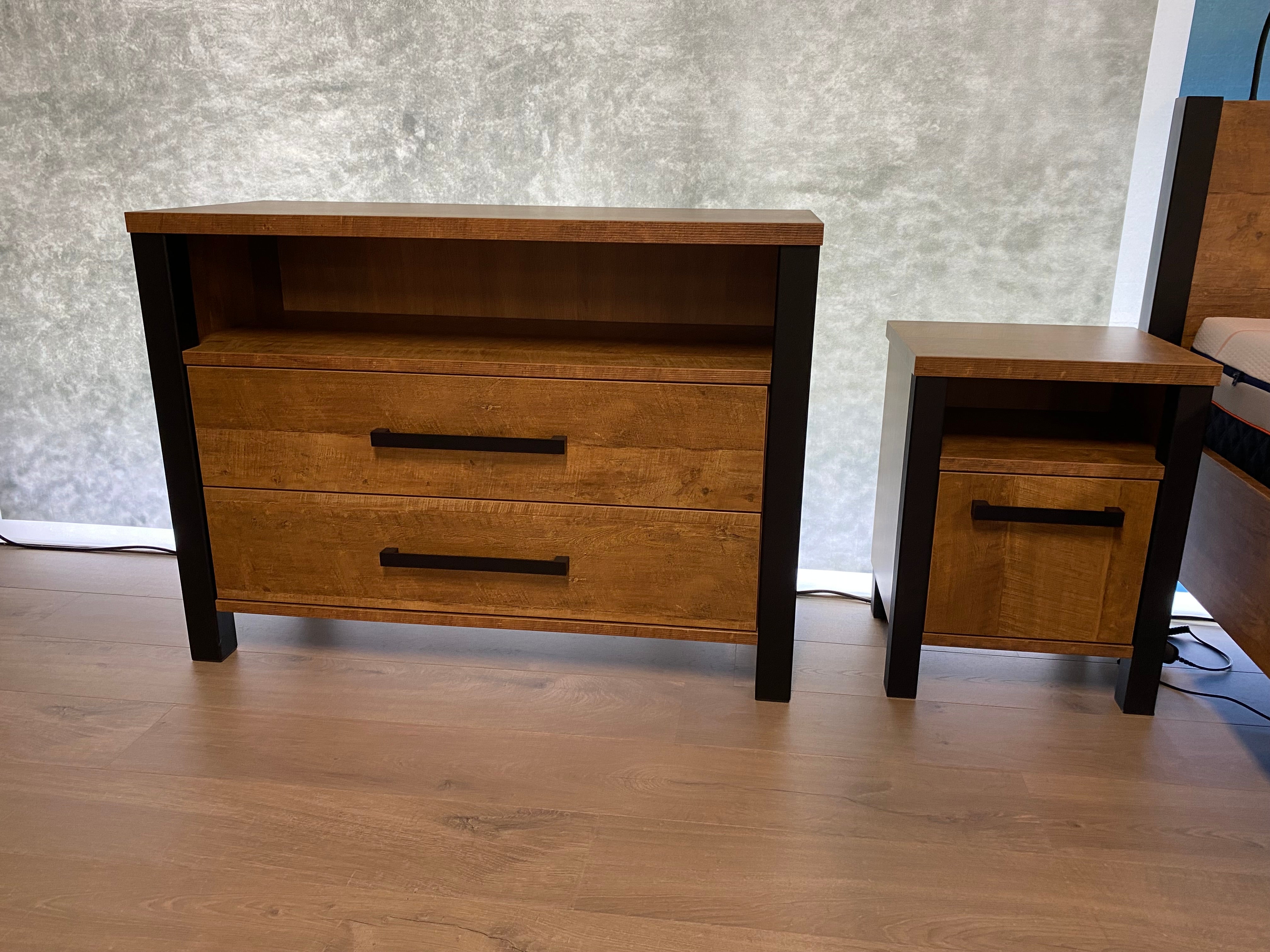 Ledikant Charles 180x200 incl. nachtkastjes en commode