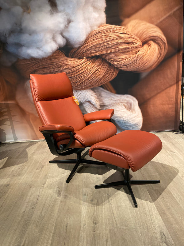 Stressless Aura M relaxfauteuil met hocker