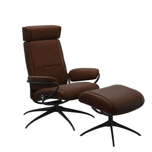 Relaxfauteuil Paris + verstelbare hoofdsteun met voetenbank | Stressless | Urban collectie