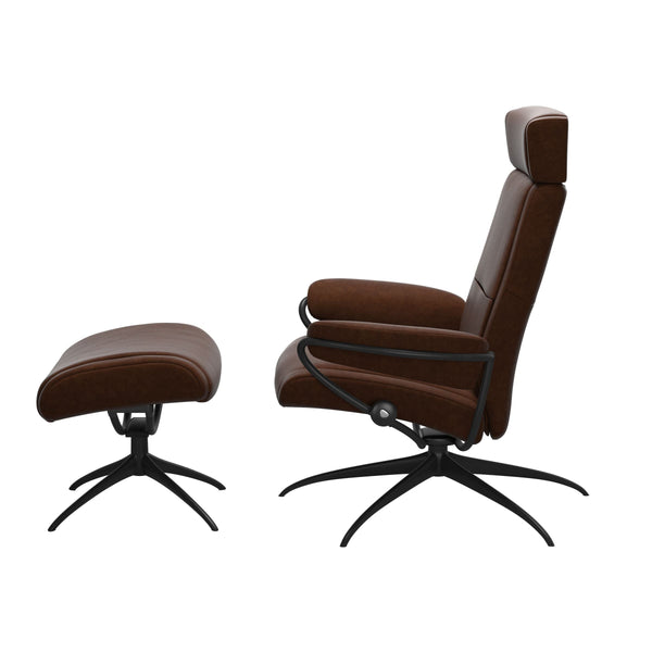 Relaxfauteuil Paris + verstelbare hoofdsteun met voetenbank | Stressless | Urban collectie