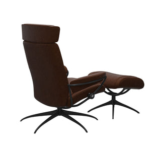 Relaxfauteuil Paris + verstelbare hoofdsteun met voetenbank | Stressless | Urban collectie
