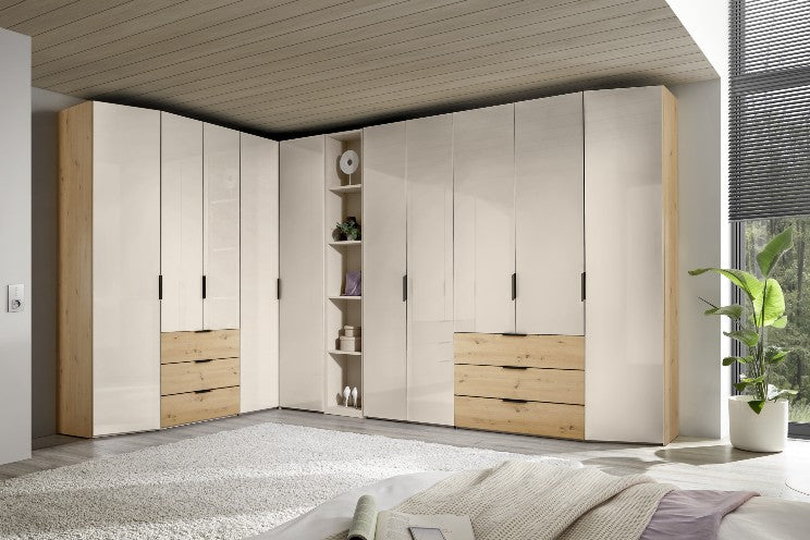 sinfonie kast  wit met eiken