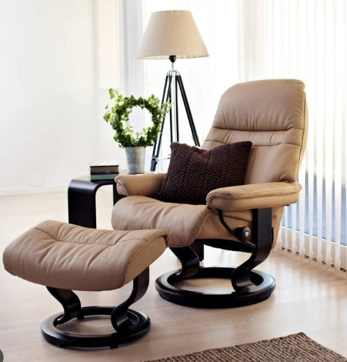 Relaxfauteuil Sunrise Classic met voetenbank | Stressless