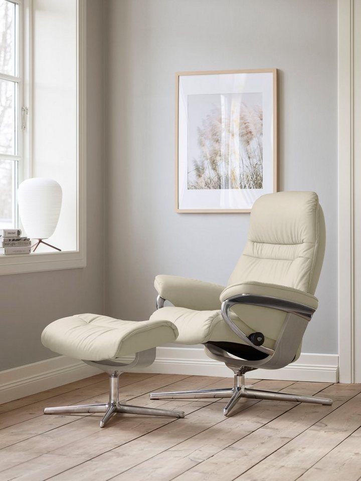 Relaxfauteuil Sunrise Cross met voetenbank | Stressless