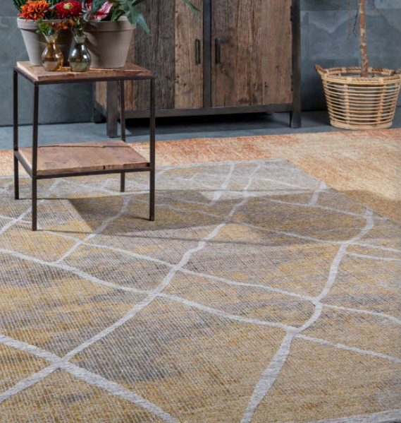 Vloerkleed Rabat Gold - Altijdlekkerzitten