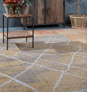 Vloerkleed Rabat Gold - Altijdlekkerzitten